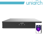 XVR Uniarch 8 Canali 5 in 1, 4 MP@15fps, HDD 1TB incluso