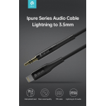 Cavo Audio placato oro da Lightning Apple a Jack 3.5mm L.1mt