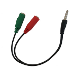 LINK SDOPPIATORE AUDIO PER CUFFIE E MICROFONO CON DOPPIO CONNETTORE AUDIO 3,5MM SU SINGOLO CONNETTOR