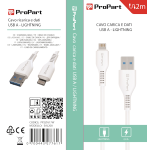 Cavo Lightning Apple 5V 2.4A 2mt Carica e dati Bianco