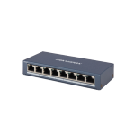 HIKVISION SWITCH 8 PORT GIGABIT UNMANAGED SWITCH 8 GIGABIT RJ45 PORTS, DESKTOP STEEL CASE UNMANAGED