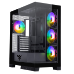 ITEK CASE SHOWBUI 45B - GAMING TOWER, ATX, 4X12CM ARGB FAN, 2XUSB3, TYPE-C, SIDE FRONT PANEL TE