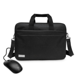 BORSA NOTEBOOK PORTATILE + MOUSE NERO CON FILO INCLUSO MAX 16" POLLICI  ATLANTIS  