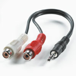 VALUE CAVO STEREO JACK 3.5MM (M) - CINCH (2X M), 0.2M