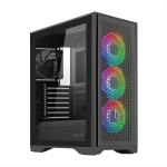 CASE MID-TOWER NO PSU UTOPIA F502 1U3 2U2 3*FANARGB VETRO BK