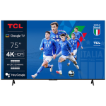 TCL SMART E GOOGLE TV 75" 4K UHD DARK SILVER